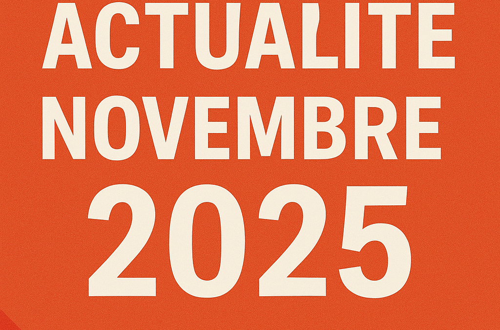 Actualités droit social, RH et juridique – Novembre 2025